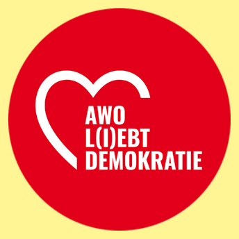 Projektlogo AWO l(i)ebt Demokratie